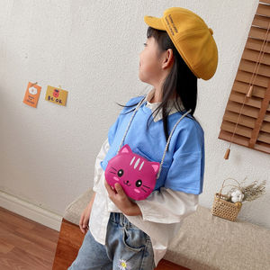 PU皮革幼儿园婴儿零钱包单肩包可爱卡通儿童小圆形斜挎包男孩女孩手提包 - Product Image 5