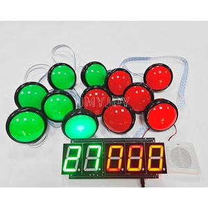 Jeux de fête de stand de fête foraine de parc d'attractions, défis interactifs de bouton-poussoir <span class=keywords><strong>LED</strong></span>, entraînement à la réaction, pods lumineux - Product Image 2