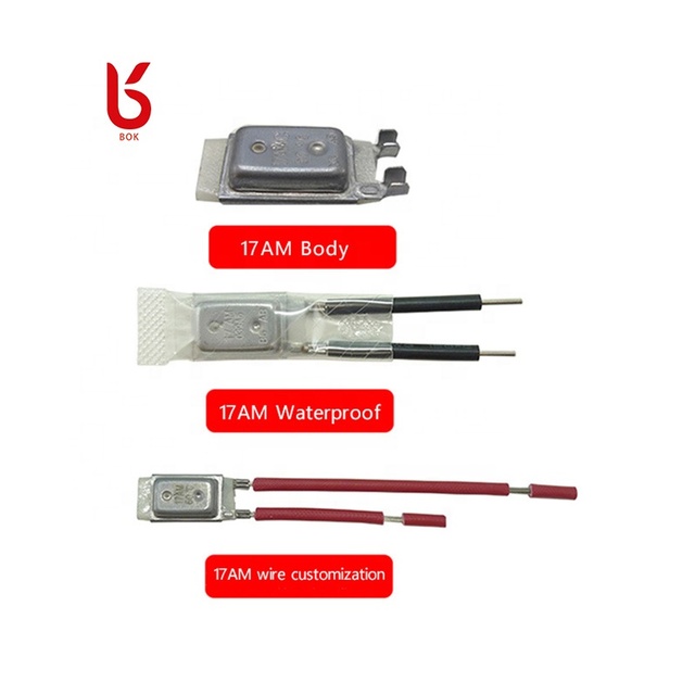 17AM 150C Degree Bimetal Thermostat Resettable Automatic Motor Overload Thermal Protector