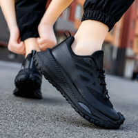 Chaussures de sport de course en plein air pour couple, respirantes, en maille, absorbant les chocs, antidérapantes, légères, athlétiques