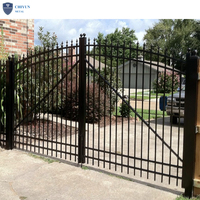 Aluminium Metalen Tuin Guide Hek Mooi Hoofdpoort Ontwerp Afstandsbediening Automatische Schuifpoort Voor Huis