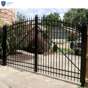 Clôture de guidage de jardin en métal aluminium <span class=keywords><strong>Nice</strong></span> Main Gate Design Remote Control Automatic Sliding Gate for House - Product Image 5