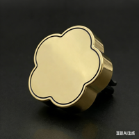 Désodorisant Voiture Luxe Alliage Zinc Forme Fleur Clip Ventilation Logo Personnalisé Décor Métal Parfum Cadeau Élégant