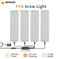 Modul Lampu Tanam DC12V PCB Board dengan Kabel Timer Dimmer LED Spektrum Penuh 1-4 Kepala untuk Tanaman Indoor, Herbal, dan Bunga