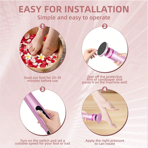 Removedor de Callos Eléctrico 2 en 1, Lima para Exfoliar los <span class=keywords><strong>Pies</strong></span> y Dar Forma a las Uñas, Carga Rápida USB - Product Image 4