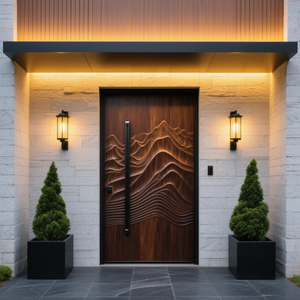 Ultima fabbrica di Design-vendita diretta case-porta d'ingresso ville <span class=keywords><strong>su</strong></span> <span class=keywords><strong>misura</strong></span>-porta d'ingresso in legno massello porta Pivot - Product Image 1