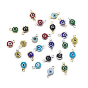 Pendentif œil porte-bonheur en acier inoxydable, formes variées, coloré, pour la création de colliers - Product Image 4