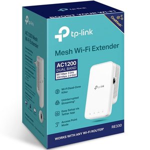 Extensor de Rango Inalámbrico y Punto de Acceso WiFi <span class=keywords><strong>TP</strong></span>-<span class=keywords><strong>Link</strong></span> RE330 con 802.11ac, Más de 1000 Mbps, Compatible con OneMesh - Product Image 1