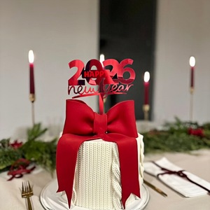 Honey And Sweetness 2026 New Year Acrylic Cake Topper Happy New Year Cake Decor Party Supplies - Product Image 3