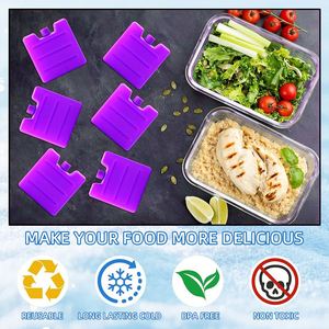 High Quality Reusable Colorful Long Lasting Freezer for Lunch <b>Box</b> <b>Cooler</b> Bag Outdoor Picnic 70ml Square <b>Ice</b> Block - Product Image 5