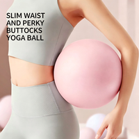 Balón de Yoga de PVC de 25 cm para Adultos, Ejercicios de Suelo Pélvico, Hipertensión, Postparto, Pilates, Inflable, Antiexplosión, Duradero