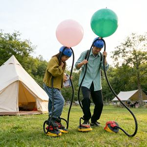 Juego de Pedales para Aplastar Globos Inflables, Competición de Estallar Globos con el Pie, Duradero para Niños, Juego de Carnaval al Aire Libre - Product Image 1