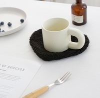 Sous-verres en peluche créatifs style Ins sur le thème de l'amour pour la décoration de fond photo, la décoration intérieure, et comme support isolant thermique