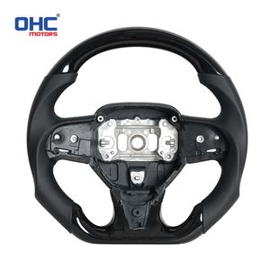 Volant en fibre de carbone <span class=keywords><strong>noir</strong></span> ou Hydro Dip Piano personnalisé pour <span class=keywords><strong>Chrysler</strong></span> 300 2015-2023 <span class=keywords><strong>300c</strong></span> 300s - Product Image 1