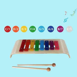 Glockenspiel en métal arc-en-ciel à 8 tons, Xylophone, Instrument de percussion Orff pour enfants, Jouet musical éducatif précoce pour enfants - Product Image 2