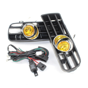 Kit de Rejillas para Faros Antiniebla Amarillos para Volkswagen Golf 4MK4, Juego de Halógenos de 12V con Arnés de Cableado - Product Image 1