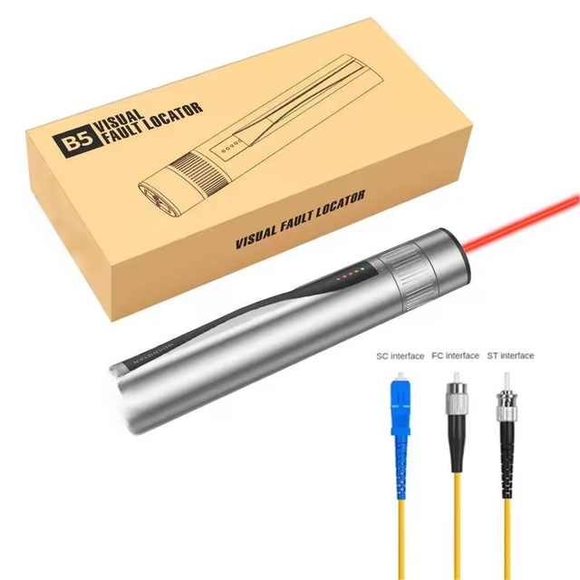 New Red Dot Award 30Km Optical Network Tester Fiber Laser Pointer 30mW Rechargeable Ftth Optical Fiber Visual Fault Locator