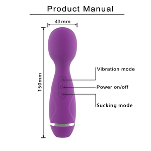 Mini Vibratore Dildo AV con <span class=keywords><strong>8</strong></span> Modalità e 20 Velocità, Ricaricabile USB, Impermeabile al 100%, Ecologico, Silenzioso, per il Piacere Femminile - Product Image 2