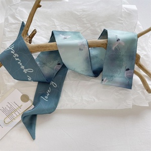 Diadema Elegante <span class=keywords><strong>de</strong></span> Doble Cara Estilo Dunhuang, Bufanda Decorativa <span class=keywords><strong>de</strong></span> Primavera y Otoño en Estilo Chino, Larga y Elegante, Hecha <span class=keywords><strong>de</strong></span> Poliéster - Product Image 3