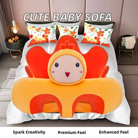 Coussin d'apprentissage pour bébé Dingbolai Jieyu personnalisé, mignon, en forme de dessin animé, en peluche, rembourré en mousse, canapé pour enfants, respectueux de l'environnement