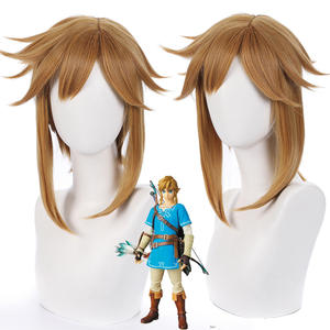 Peluca de Cosplay de <span class=keywords><strong>Zelda</strong></span> Legend <span class=keywords><strong>Breath</strong></span> of the Wild, Princesa <span class=keywords><strong>Zelda</strong></span> <span class=keywords><strong>Link</strong></span>, Cabello Lacio Trenzado, para Juego de Roles - Product Image 6