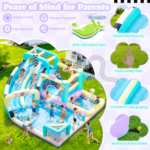 Castillo Inflable para Niños FBSPORT, Castillo Inflable Princesa, Compra <span class=keywords><strong>Castillos</strong></span> Inflables, Castillo de Brincos, Área de Juegos Interior Modular para Adultos - Product Image 2