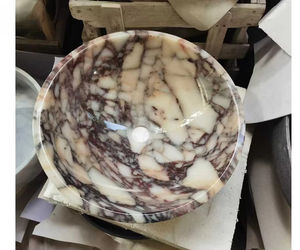 Lavabo de Mármol Calacatta Viola a Precio de Mayoreo, Lavabo de Baño de Mármol Calacatta Viola de Lujo Italiano - Product Image 1