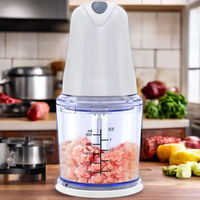 Mini-hachoir électrique portable 300W en plastique pour aliments, hachoir à viande, mélangeur, appareil ménager français – Approvisionnement direct usine