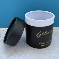 Emballage de boîte à bougie cosmétique de thé de cylindre rond de logo personnalisé Tube en papier kraft baume à lèvres de bricolage en papier écologique