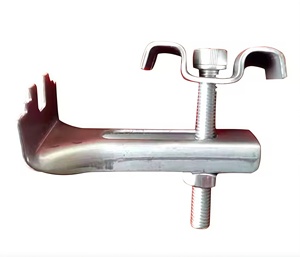 Clips et serres-câbles en acier galvanisé à bas prix, revêtement zinc anti-corrosion, pour plateformes, passerelles et <span class=keywords><strong>fixation</strong></span> mur-sol - Product Image 2