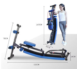 PINJIAN équipement <span class=keywords><strong>de</strong></span> fitness à domicile rameur multifonctionnel <span class=keywords><strong>musculation</strong></span> pliable <span class=keywords><strong>banc</strong></span> assis - Product Image 2