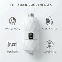 Filtre à eau de douche beauté 2026 personnalisable KDF55 Purificateur de bain SPA 7 étapes Élimine le chlore résiduel et les bactéries pour VR, maison, hôtel