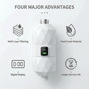 <span class=keywords><strong>Filtre</strong></span> à eau de douche beauté 2026 KDF55 Purificateur de bain <span class=keywords><strong>SPA</strong></span> 7 étapes Élimine le chlore résiduel et les bactéries 8L/min pour VR, maison, hôtel - Product Image 5