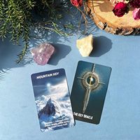 Jeu de cartes Oracle mystiques de Tarot pour débutants - Divination écologique sur papier pour des choix clairs
