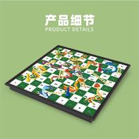 Jeu de société portable magnétique pliable de haute qualité, échecs, Ludo et Serpents et Échelles, pour l'éducation et le divertissement des enfants
