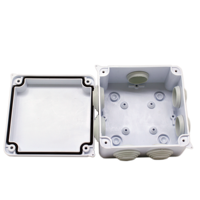 Boîtier de jonction électrique en PVC étanche pour caméra de sécurité extérieure 10x10x6,5 cm, support de montage en plastique pour accessoires de vidéosurveillance