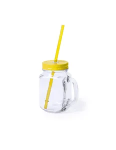 Vente en gros, promotion, bocaux en <span class=keywords><strong>verre</strong></span> de 16 oz <span class=keywords><strong>avec</strong></span> poignée bon marché pour fruits, café, eau potable, <span class=keywords><strong>avec</strong></span> <span class=keywords><strong>paille</strong></span>, couvercle et poignées, tasse en <span class=keywords><strong>verre</strong></span> - Product Image 3