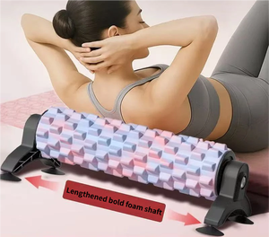 Rullo in Schiuma EVA ad Alta Densità per Yoga con Supporto e Stand per <span class=keywords><strong>Pilates</strong></span>, Design Cavo, Ecologico e Portatile per Recupero Post-Allenamento - Product Image 2