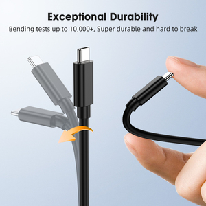 PD 60W फ़ास्ट चार्जिंग 1M 2M 3M 10Gbps 20V 3A फ़ास्ट चार्जिंग USB 3.2 टाइप C से टाइप C 3A केबल टाइप C डेटा केबल - Product Image 5