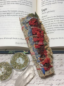Juego de 7 Chakras de salvia blanca orgánica personalizadas, conjunto de flores para regalo, hecho a mano - Product Image 3