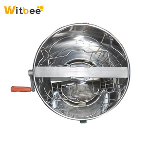 Manivela Manual de acero inoxidable de 2 marcos, Extractor de miel de apicultura Reversible Radial, núcleo de Motor de grado automático para granja - Product Image 3