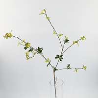 Feuilles de thé Pu'er luxuriantes, branches de plantes artificielles, verdure pour l'intérieur, la maison, la véranda, l'hôtel, arrangement floral, décoration commerciale