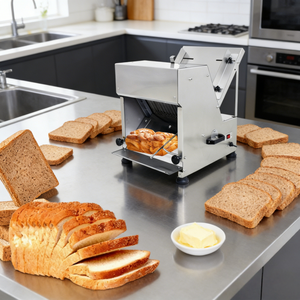 Cortadora de <span class=keywords><strong>Pan</strong></span> Eléctrica Ajustable para <span class=keywords><strong>Pan</strong></span> de Levadura y <span class=keywords><strong>Pan</strong></span> Artesanal, Uso Profesional - Product Image 1