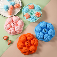 Moule en silicone à 6 cavités pour sucettes glacées, motif mignon patte d'ours et patte de chat, qualité alimentaire, pour aliments pour bébés, crème glacée, gelée, chocolat