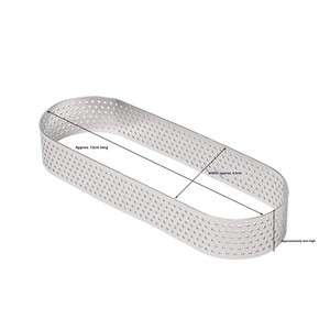 วงแหวนสแตนเลสเกรดมืออาชีพสำหรับตกแต่งขอบเค้ก - Product Image 1
