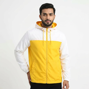 <b>Plus</b> <b>Size</b> Breathable <b>Waterproof</b> Windbreaker Hooded Side Zipper Anorak <b>Jacket</b> for Autumn Season - Product Image 1