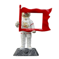 Weston Fiberglass Astronautenbeeld met liefde & muziek thema, buitendecoratie voor commerciële doeleinden - op maat gemaakte fabrikant