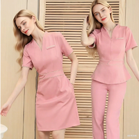 Ensemble de tunique de travail de qualité supérieure, anti-plis, pour esthéticiennes, techniciennes de soins des pieds, uniforme de spa