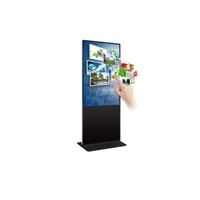 Totem de signalisation numérique verticale 2k 4k Full HD 42 49 50 55 65 pouces avec pied pour l'intérieur Kiosque à écran tactile avec affichage publicitaire