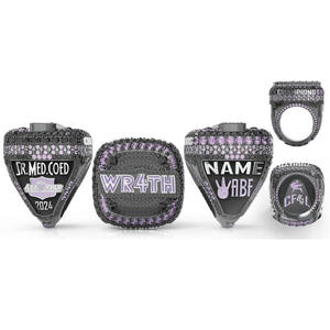 2025 personnalisé Football Basketball Sports Usssa Baseball Championship Ring - Product Image 1